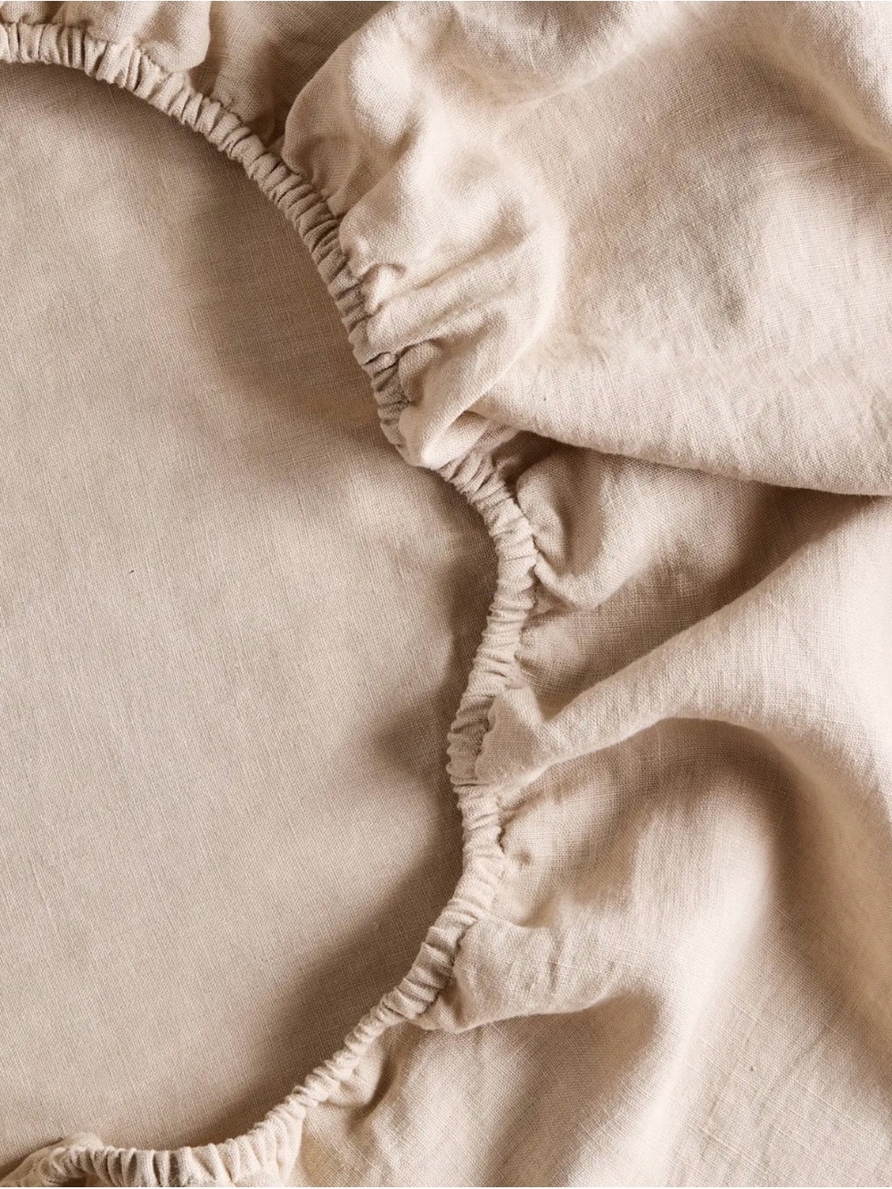 NWOT Queen European Linen Sheet Set - Toffee - Retail $184 - Picture 4 of 5